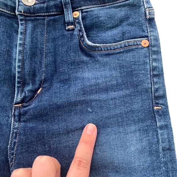 Citizens of Humanity High Rise Skinny Rocket Ankle Jeans Dark Wash Size 25 48346 - Picture 7 of 16